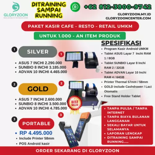 Jual tablet paket kasir